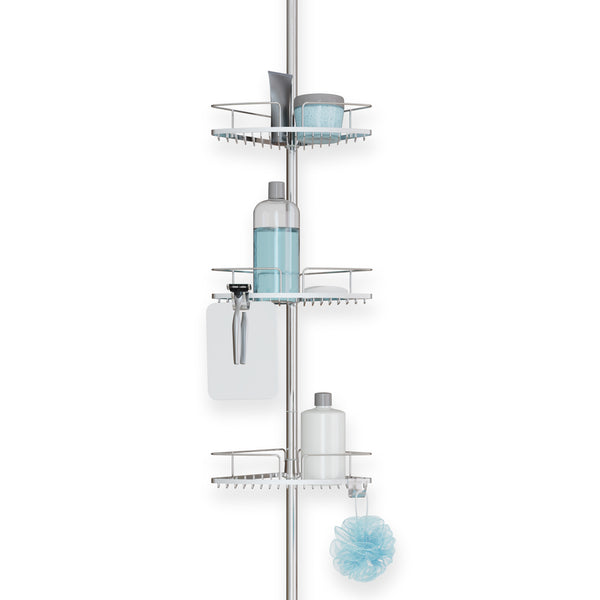 FINELINE 3 Tier Shower Caddy with Mirror