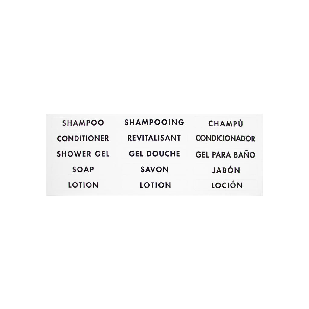 15 Hole Amenity Labels