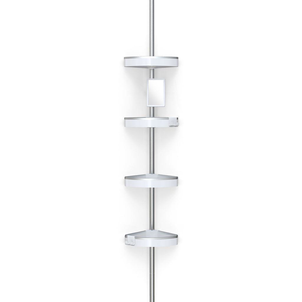 HiRISE 4 Tension Shower Caddy with Mirror