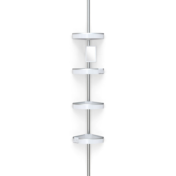 HiRISE 4 Tension Shower Caddy with Mirror
