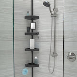 HiRISE 4 Tension Shower Caddy with Mirror