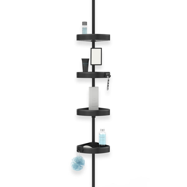 HiRISE 4 Tension Shower Caddy with Mirror