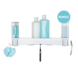 Bundle: CLEVER 2 X Soap Dispensers + Shower Shelf