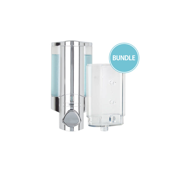 Bundle: AVIVA Soap Dispenser + Replacement Cartridge