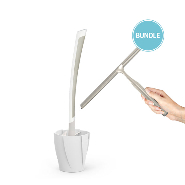 Bundle: Shower Squeegee & Toilet Squeegee