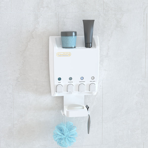 ULTI-MATE Dispenser 4 Chamber Shower Caddy