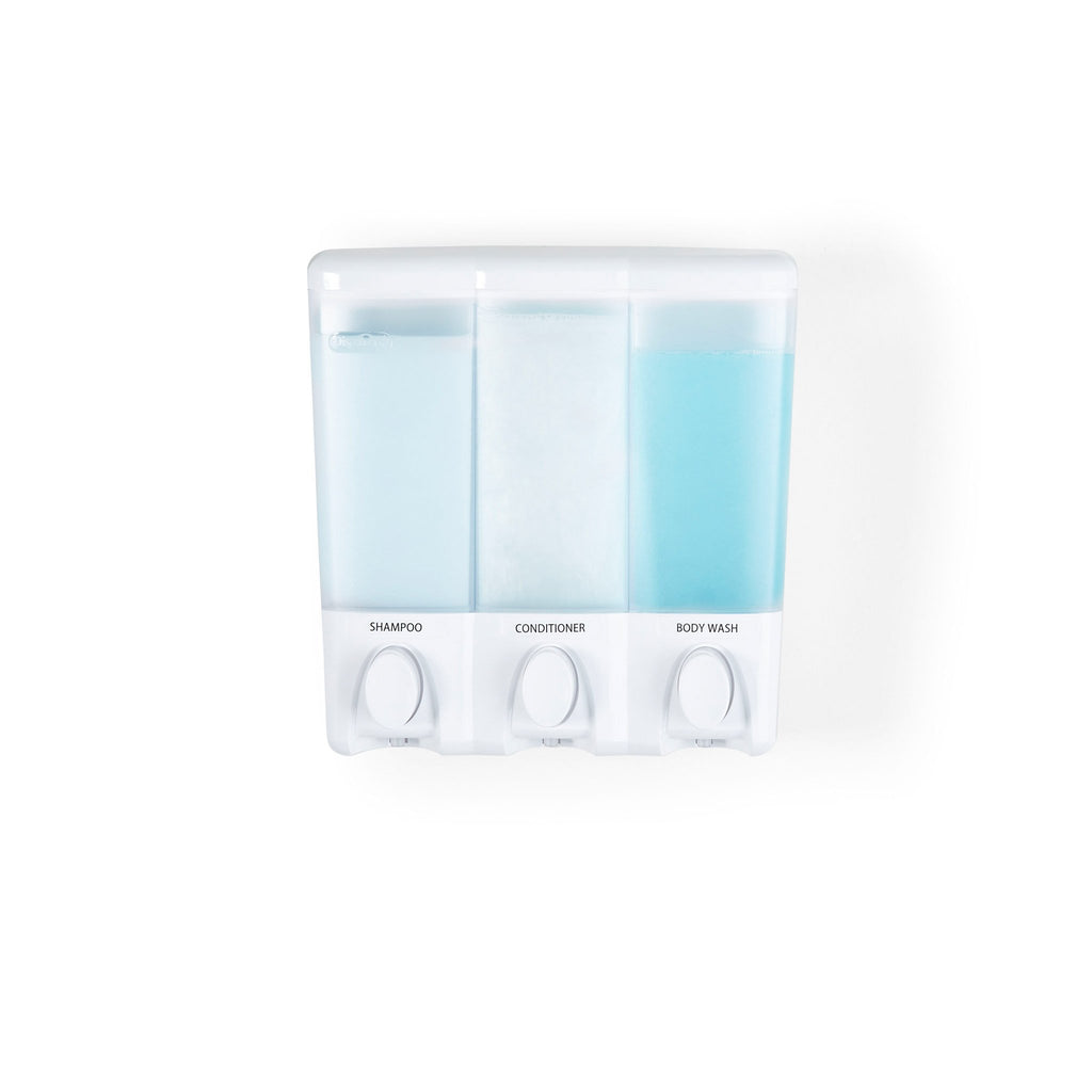 Clear Choice Dispenser Triple Container | Liquid Soap Container - Bath ...