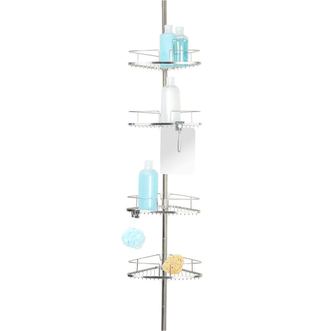 FINELINE 4 Tier Shower Caddy w/ Mirror - Better Living Products Canada